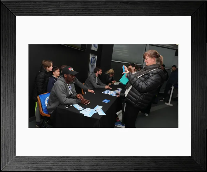 Framed Print : Player Signing Session at American Express Community Stadium, Brighton & Hove Albion FC (18FEB20) Framed Print : Player Signing Session at American Express Community Stadium, Brighton & Hove Albion FC (18FEB20)
