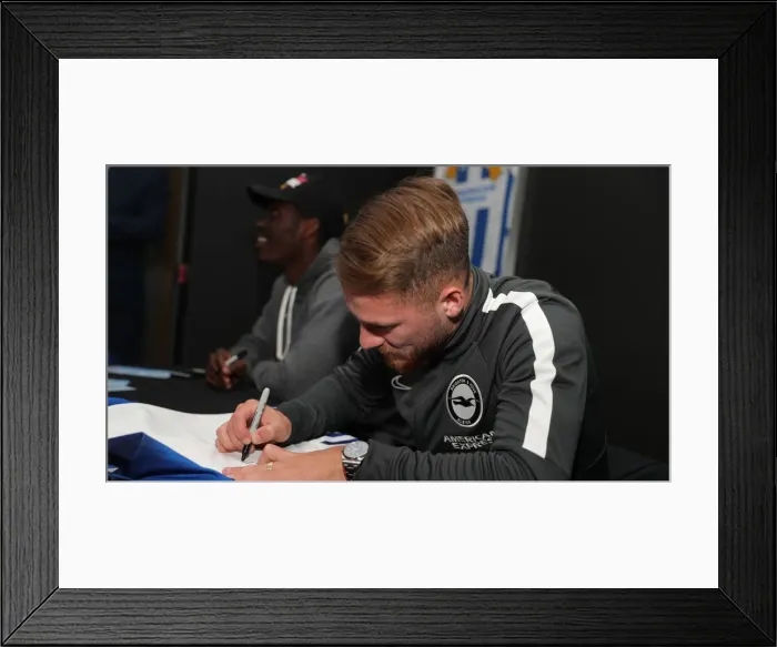 Framed Print : Player Signing Session at American Express Community Stadium: Brighton & Hove Albion FC, February 18, 2020 Framed Print : Player Signing Session at American Express Community Stadium: Brighton & Hove Albion FC, February 18, 2020