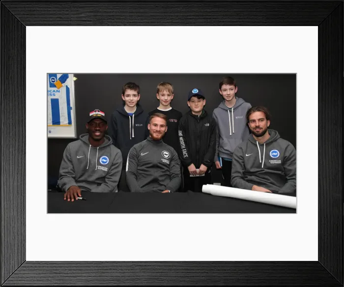 Framed Print : Player Signing Session at American Express Community Stadium: Brighton & Hove Albion FC, 18th February 2020 Framed Print : Player Signing Session at American Express Community Stadium: Brighton & Hove Albion FC, 18th February 2020