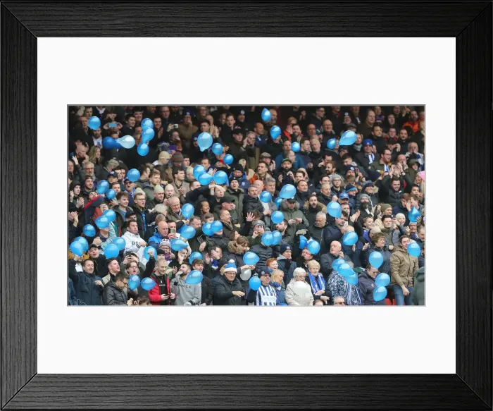 Framed Print : Intense Premier League Showdown: Sheffield United vs. Brighton and Hove Albion (22FEB20)