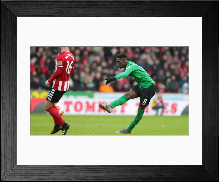 Framed Print : Intense Premier League Clash: Sheffield United vs. Brighton and Hove Albion at Bramall Lane (22FEB20) Framed Print : Intense Premier League Clash: Sheffield United vs. Brighton and Hove Albion at Bramall Lane (22FEB20)
