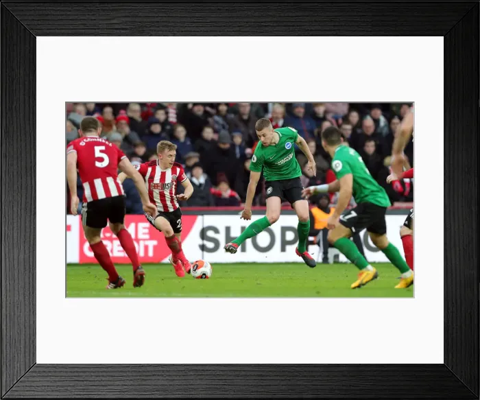 Framed Print : Intense Premier League Battle: Sheffield United vs. Brighton and Hove Albion (22FEB20) Framed Print : Intense Premier League Battle: Sheffield United vs. Brighton and Hove Albion (22FEB20)