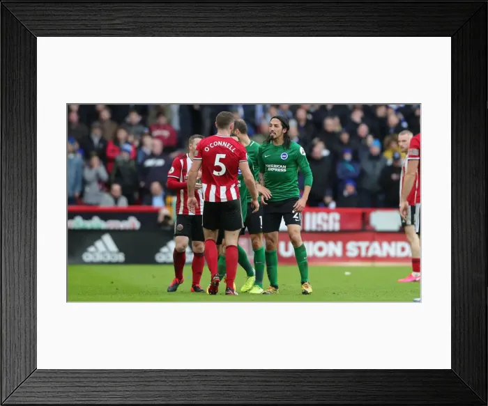 Framed Print : Intense Premier League Showdown: Brighton and Hove Albion vs Sheffield United (22FEB20) Framed Print : Intense Premier League Showdown: Brighton and Hove Albion vs Sheffield United (22FEB20)