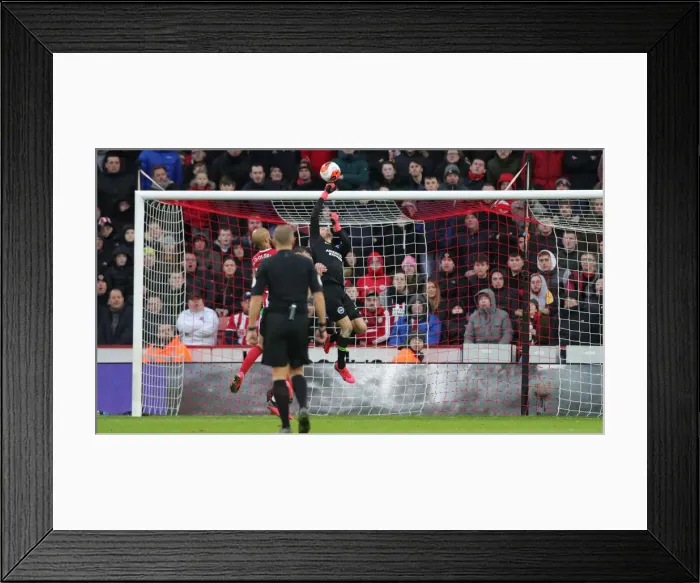 Framed Print : Intense Premier League Showdown: Brighton and Hove Albion vs Sheffield United (22FEB20)