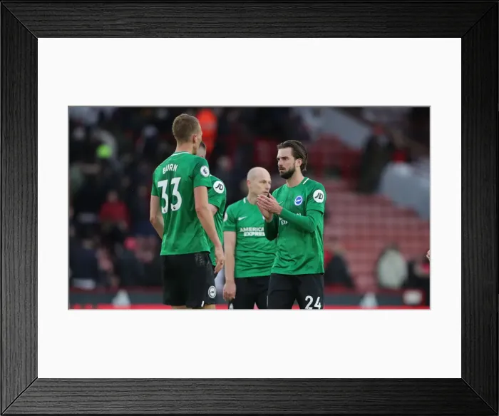 Framed Print : Intense Premier League Showdown: Brighton and Hove Albion vs. Sheffield United (22FEB20)