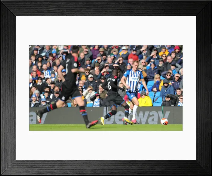Framed Print : Intense Premier League Showdown: Brighton & Hove Albion vs. Crystal Palace (February 2020)