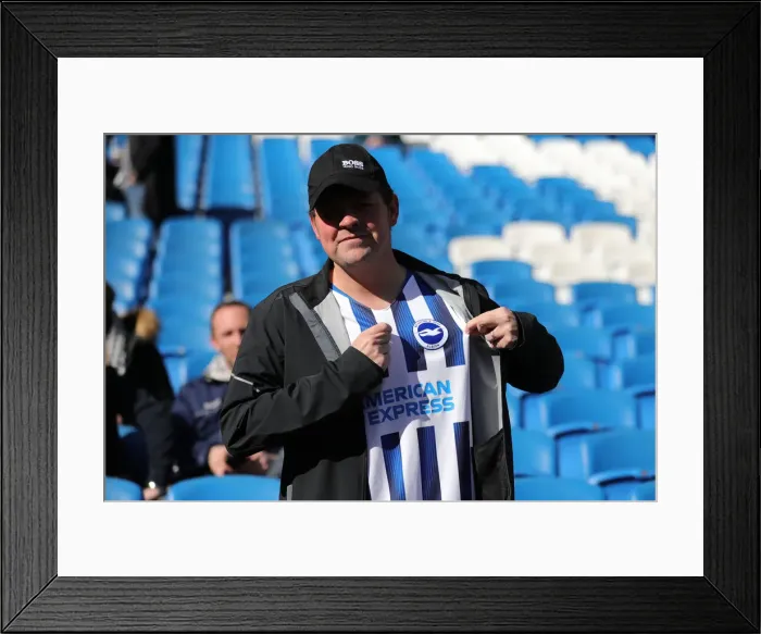 Framed Print : Brighton and Hove Albion vs. Crystal Palace: A Premier League Showdown at American Express Community Stadium (29 February 2020)