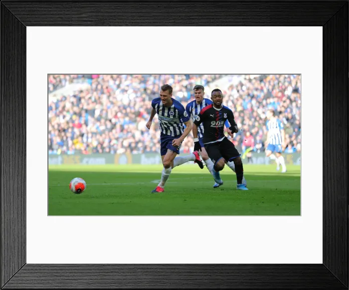 Framed Print : Brighton vs. Crystal Palace: February 2020 Premier League Clash at American Express Community Stadium Framed Print : Brighton vs. Crystal Palace: February 2020 Premier League Clash at American Express Community Stadium