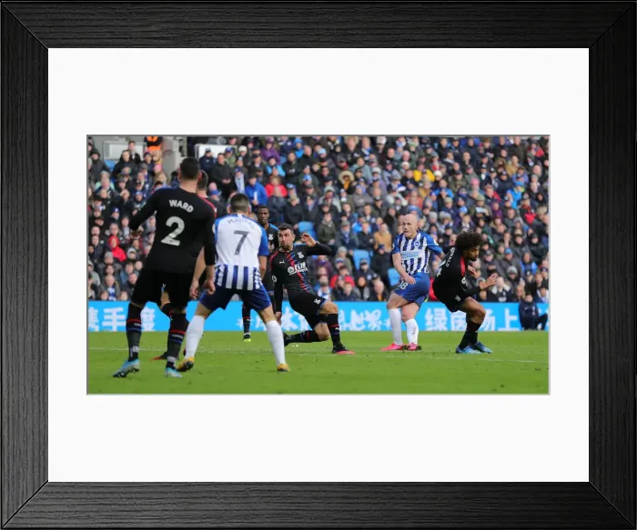 Framed Print : Brighton and Hove Albion vs. Crystal Palace: A Premier League Showdown at American Express Community Stadium (29th February 2020) Framed Print : Brighton and Hove Albion vs. Crystal Palace: A Premier League Showdown at American Express Community Stadium (29th February 2020)
