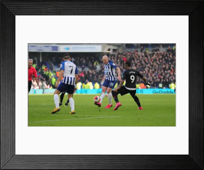 Framed Print : Brighton and Hove Albion vs. Crystal Palace: A Premier League Clash (29FEB20) Framed Print : Brighton and Hove Albion vs. Crystal Palace: A Premier League Clash (29FEB20)