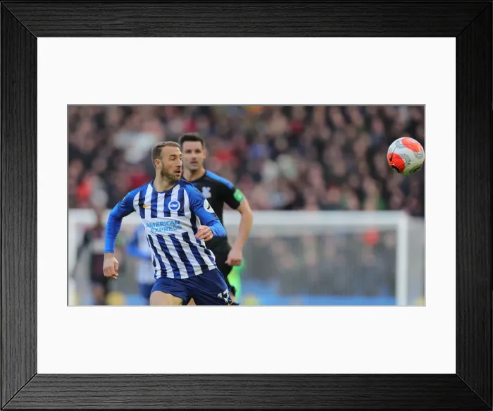 Framed Print : Brighton and Hove Albion vs. Crystal Palace: A Premier League Showdown at American Express Community Stadium (29th February 2020)