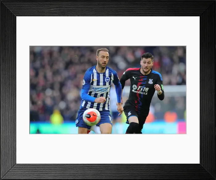 Framed Print : Brighton & Hove Albion vs. Crystal Palace: A Premier League Clash at American Express Community Stadium (29.02.20) Framed Print : Brighton & Hove Albion vs. Crystal Palace: A Premier League Clash at American Express Community Stadium (29.02.20)