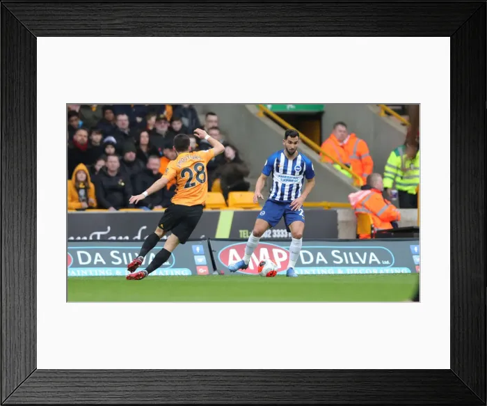 Framed Print : Molineux Showdown: Premier League Battle between Wolverhampton Wanderers and Brighton & Hove Albion (07MAR20) Framed Print : Molineux Showdown: Premier League Battle between Wolverhampton Wanderers and Brighton & Hove Albion (07MAR20)