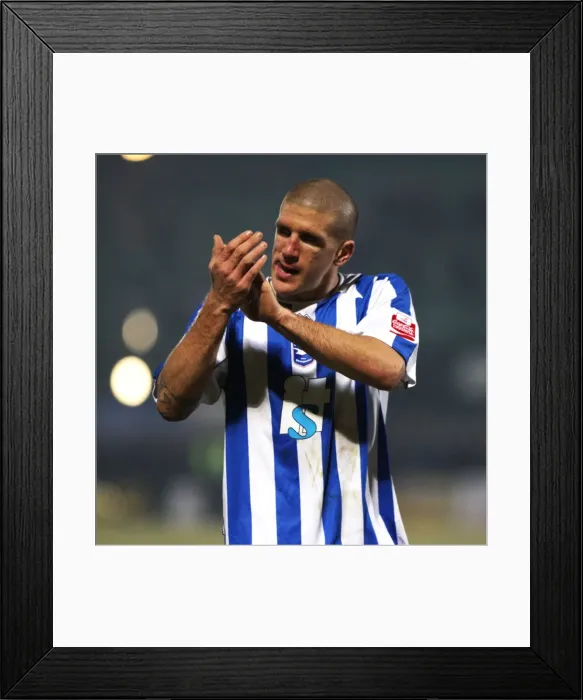 Framed Print : Focused: Unyielding Defender Adam El-Abd of Brighton & Hove Albion FC Framed Print : Focused: Unyielding Defender Adam El-Abd of Brighton & Hove Albion FC