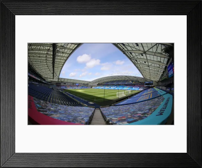Framed Print : Brighton and Hove Albion v Arsenal Premier League 20JUN20 Framed Print : Brighton and Hove Albion v Arsenal Premier League 20JUN20