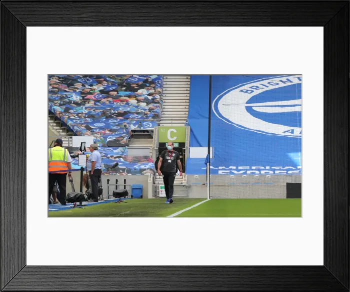 Framed Print : Brighton and Hove Albion vs. Arsenal: Premier League Showdown at American Express Community Stadium (June 2020)