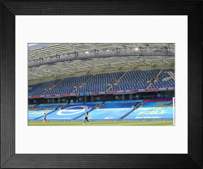 Framed Print : Brighton and Hove Albion vs. Arsenal: Premier League Showdown at American Express Community Stadium (June 2020) Framed Print : Brighton and Hove Albion vs. Arsenal: Premier League Showdown at American Express Community Stadium (June 2020)