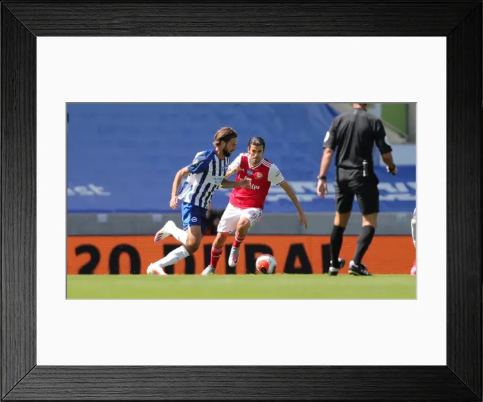 Framed Print : Brighton and Hove Albion vs. Arsenal: Premier League Showdown at American Express Community Stadium (June 2020)