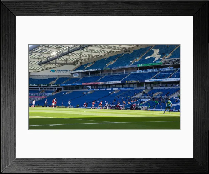 Framed Print : Brighton and Hove Albion vs Arsenal: Premier League Showdown at American Express Community Stadium (20JUN20) Framed Print : Brighton and Hove Albion vs Arsenal: Premier League Showdown at American Express Community Stadium (20JUN20)