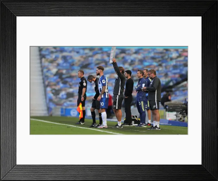 Framed Print : Brighton and Hove Albion vs. Arsenal: Premier League Showdown at American Express Community Stadium (June 2020) Framed Print : Brighton and Hove Albion vs. Arsenal: Premier League Showdown at American Express Community Stadium (June 2020)