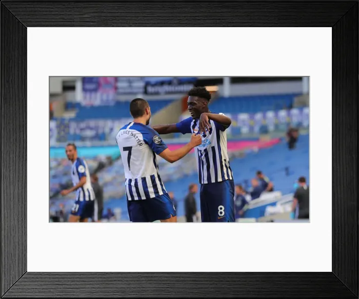 Framed Print : Brighton and Hove Albion vs Arsenal: Premier League Showdown at American Express Community Stadium (June 2020)