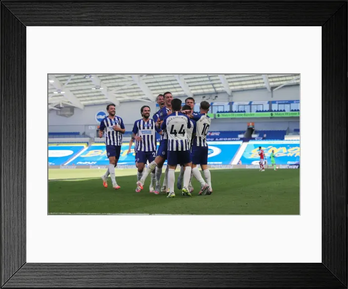 Framed Print : Brighton and Hove Albion vs. Arsenal: Premier League Showdown at American Express Community Stadium (June 2020) Framed Print : Brighton and Hove Albion vs. Arsenal: Premier League Showdown at American Express Community Stadium (June 2020)