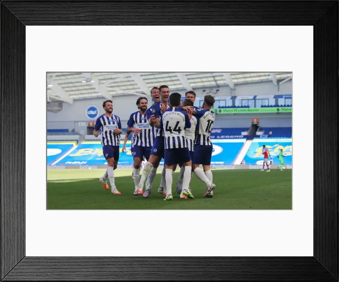 Framed Print : Brighton and Hove Albion vs Arsenal: Premier League Showdown at American Express Community Stadium (June 2020) Framed Print : Brighton and Hove Albion vs Arsenal: Premier League Showdown at American Express Community Stadium (June 2020)