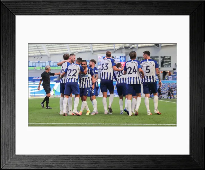 Framed Print : Brighton and Hove Albion vs. Arsenal: Premier League Clash at American Express Community Stadium (20JUN20) Framed Print : Brighton and Hove Albion vs. Arsenal: Premier League Clash at American Express Community Stadium (20JUN20)
