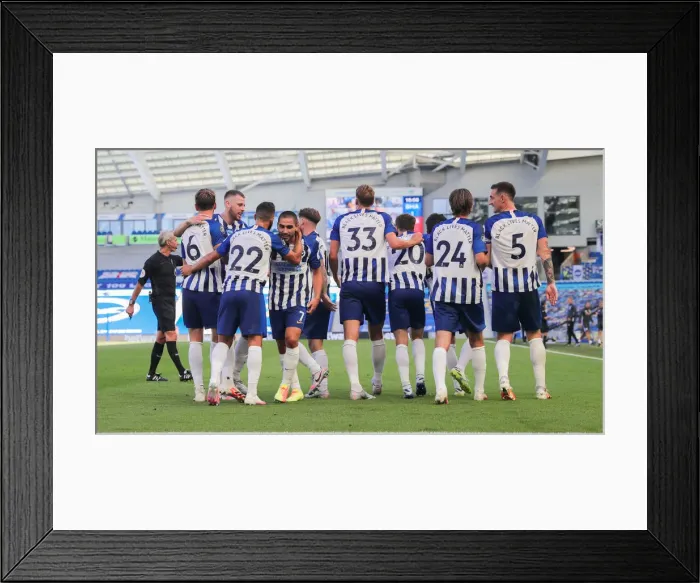 Framed Print : Premier League Showdown: Brighton & Hove Albion vs. Arsenal (20JUN20) Framed Print : Premier League Showdown: Brighton & Hove Albion vs. Arsenal (20JUN20)