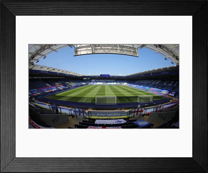 Framed Print : Leicester City v Brighton and Hove Albion Premier League 23JUN2020