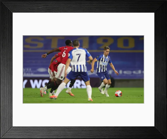 Framed Print : Brighton and Hove Albion vs Manchester United: Premier League Showdown at American Express Community Stadium (30JUN20)