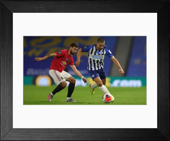 Framed Print : Brighton and Hove Albion vs Manchester United: Premier League Showdown at American Express Community Stadium (30JUN20)