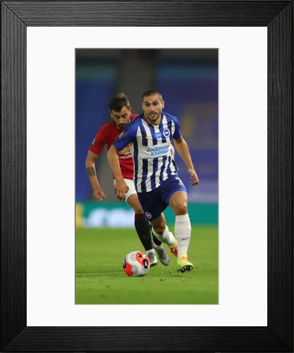 Framed Print : Brighton and Hove Albion vs Manchester United: Premier League Showdown at American Express Community Stadium (30JUN20)