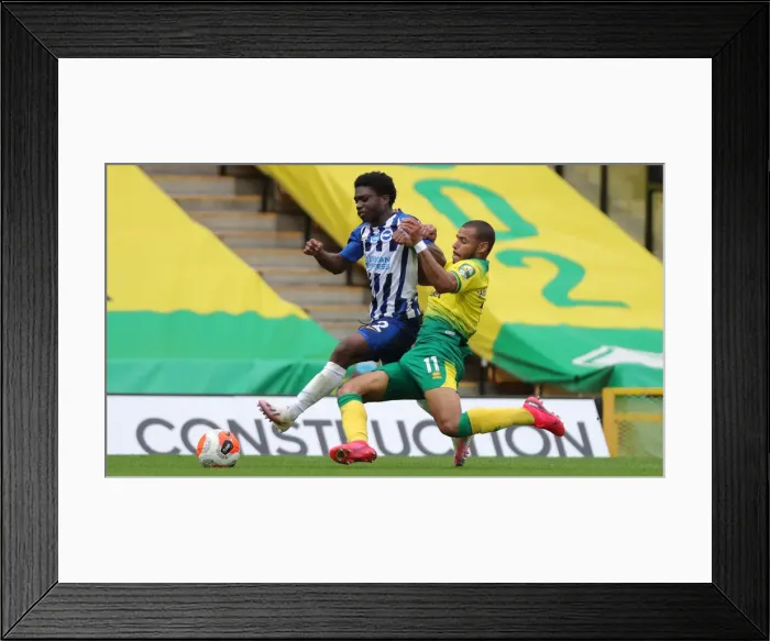 Framed Print : Premier League Showdown: Norwich City vs. Brighton and Hove Albion at Carrow Road (04JUL20) Framed Print : Premier League Showdown: Norwich City vs. Brighton and Hove Albion at Carrow Road (04JUL20)