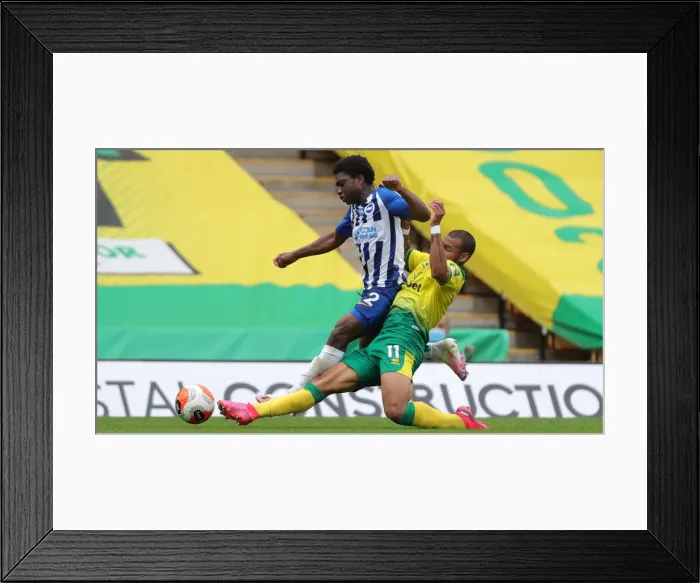 Framed Print : Brighton and Hove Albion vs. Norwich City: Premier League Showdown at Carrow Road (04JUL20) Framed Print : Brighton and Hove Albion vs. Norwich City: Premier League Showdown at Carrow Road (04JUL20)