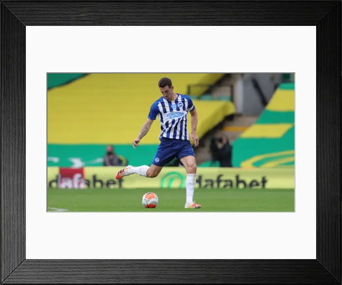 Framed Print : Brighton and Hove Albion vs. Norwich City: Premier League Battle at Carrow Road (04JUL20)