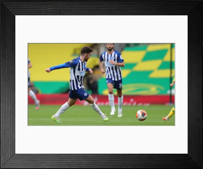 Framed Print : Brighton and Hove Albion vs. Norwich City: Premier League Battle at Carrow Road (04JUL20)