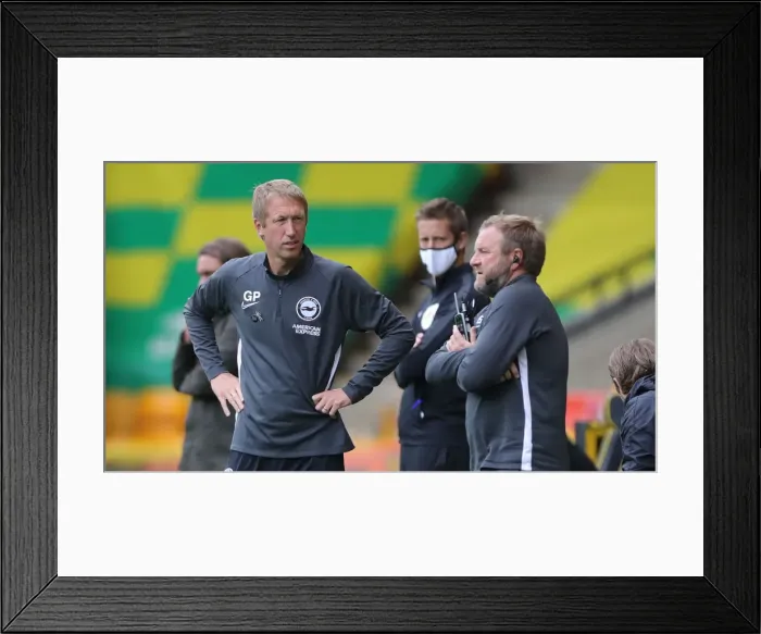 Framed Print : Premier League Showdown: Norwich City vs. Brighton & Hove Albion at Carrow Road (04JUL20) Framed Print : Premier League Showdown: Norwich City vs. Brighton & Hove Albion at Carrow Road (04JUL20)