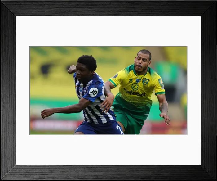 Framed Print : Premier League Showdown: Norwich City vs. Brighton and Hove Albion at Carrow Road (04JUL20) Framed Print : Premier League Showdown: Norwich City vs. Brighton and Hove Albion at Carrow Road (04JUL20)