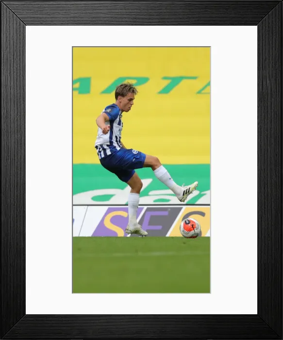 Framed Print : Premier League Showdown: Norwich City vs. Brighton & Hove Albion at Carrow Road (04JUL20) Framed Print : Premier League Showdown: Norwich City vs. Brighton & Hove Albion at Carrow Road (04JUL20)