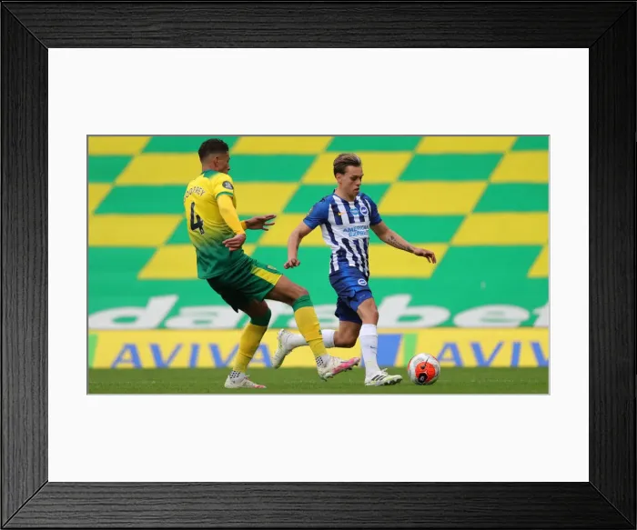 Framed Print : Premier League Showdown: Norwich City vs. Brighton & Hove Albion at Carrow Road (04JUL20) Framed Print : Premier League Showdown: Norwich City vs. Brighton & Hove Albion at Carrow Road (04JUL20)