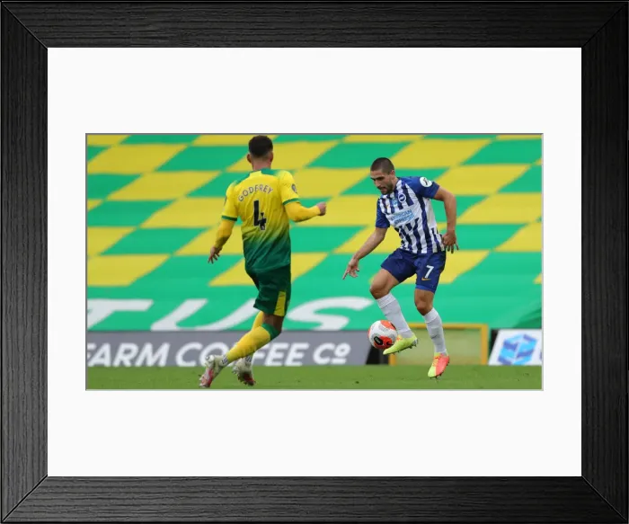 Framed Print : Premier League Showdown: Norwich City vs. Brighton & Hove Albion at Carrow Road (04JUL20) Framed Print : Premier League Showdown: Norwich City vs. Brighton & Hove Albion at Carrow Road (04JUL20)