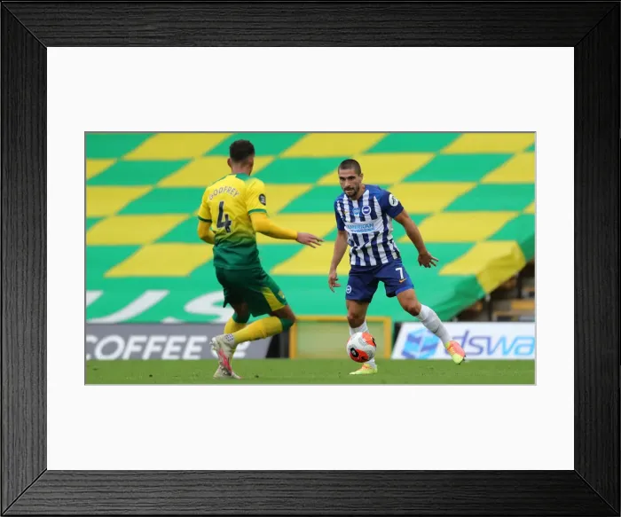 Framed Print : Brighton and Hove Albion vs. Norwich City: Premier League Showdown at Carrow Road (04JUL20) Framed Print : Brighton and Hove Albion vs. Norwich City: Premier League Showdown at Carrow Road (04JUL20)