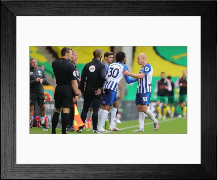 Framed Print : Premier League Showdown: Norwich City vs. Brighton & Hove Albion at Carrow Road (04JUL20) Framed Print : Premier League Showdown: Norwich City vs. Brighton & Hove Albion at Carrow Road (04JUL20)