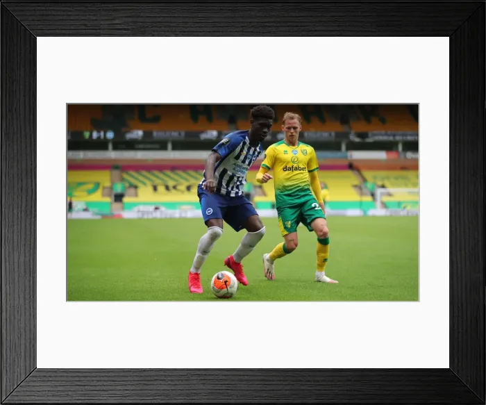 Framed Print : Premier League Showdown: Norwich City vs. Brighton and Hove Albion at Carrow Road (04JUL20) Framed Print : Premier League Showdown: Norwich City vs. Brighton and Hove Albion at Carrow Road (04JUL20)