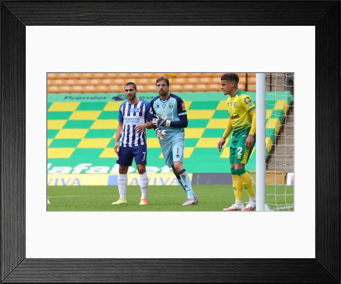 Framed Print : Premier League Showdown: Norwich City vs. Brighton & Hove Albion at Carrow Road (04JUL20) Framed Print : Premier League Showdown: Norwich City vs. Brighton & Hove Albion at Carrow Road (04JUL20)
