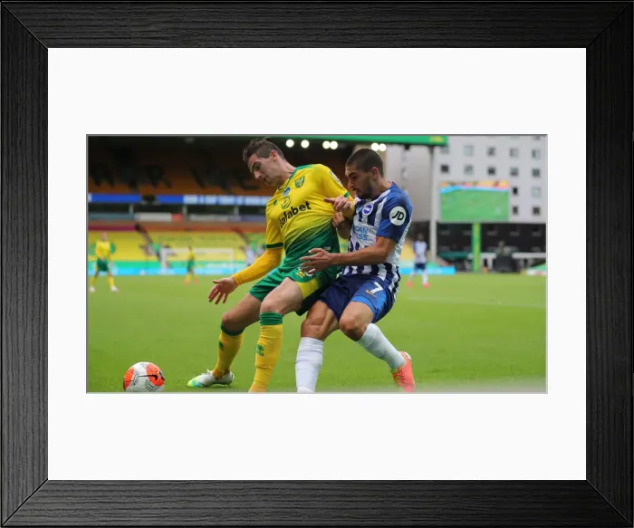 Framed Print : Premier League Showdown: Norwich City vs. Brighton & Hove Albion at Carrow Road (04JUL20) Framed Print : Premier League Showdown: Norwich City vs. Brighton & Hove Albion at Carrow Road (04JUL20)