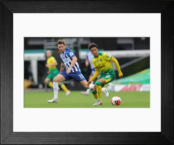 Framed Print : Premier League Showdown: Norwich City vs. Brighton & Hove Albion at Carrow Road (04JUL20) Framed Print : Premier League Showdown: Norwich City vs. Brighton & Hove Albion at Carrow Road (04JUL20)