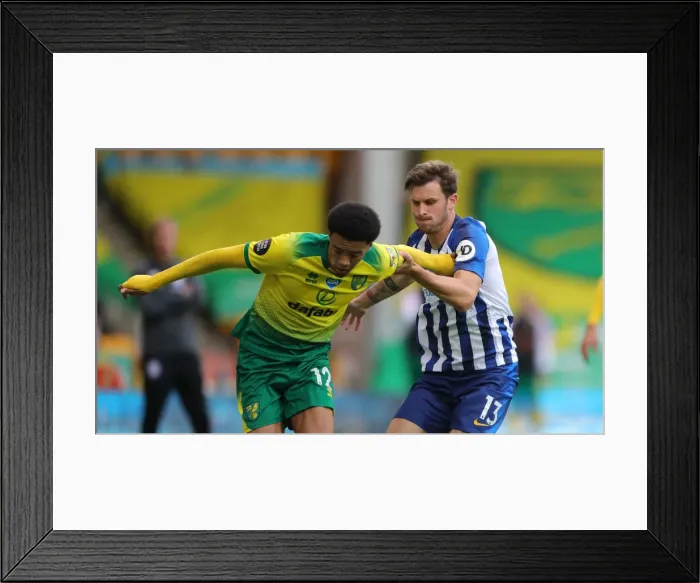 Framed Print : Premier League Showdown: Norwich City vs. Brighton & Hove Albion at Carrow Road (04JUL20) Framed Print : Premier League Showdown: Norwich City vs. Brighton & Hove Albion at Carrow Road (04JUL20)
