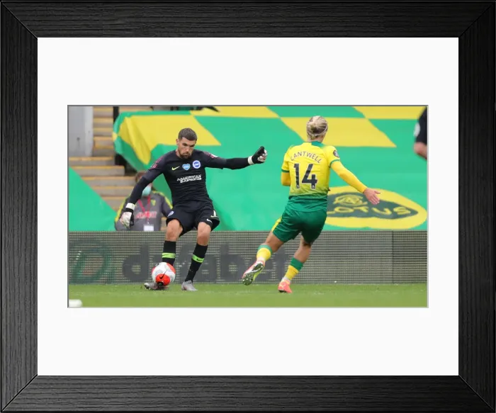 Framed Print : Brighton and Hove Albion vs. Norwich City: Premier League Showdown at Carrow Road (04JUL20) Framed Print : Brighton and Hove Albion vs. Norwich City: Premier League Showdown at Carrow Road (04JUL20)